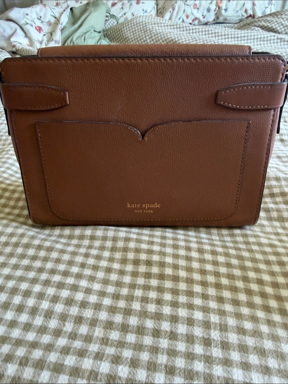 kate spade Brown Leather Crossbody with Gold Hardware - Picture 2 of 7